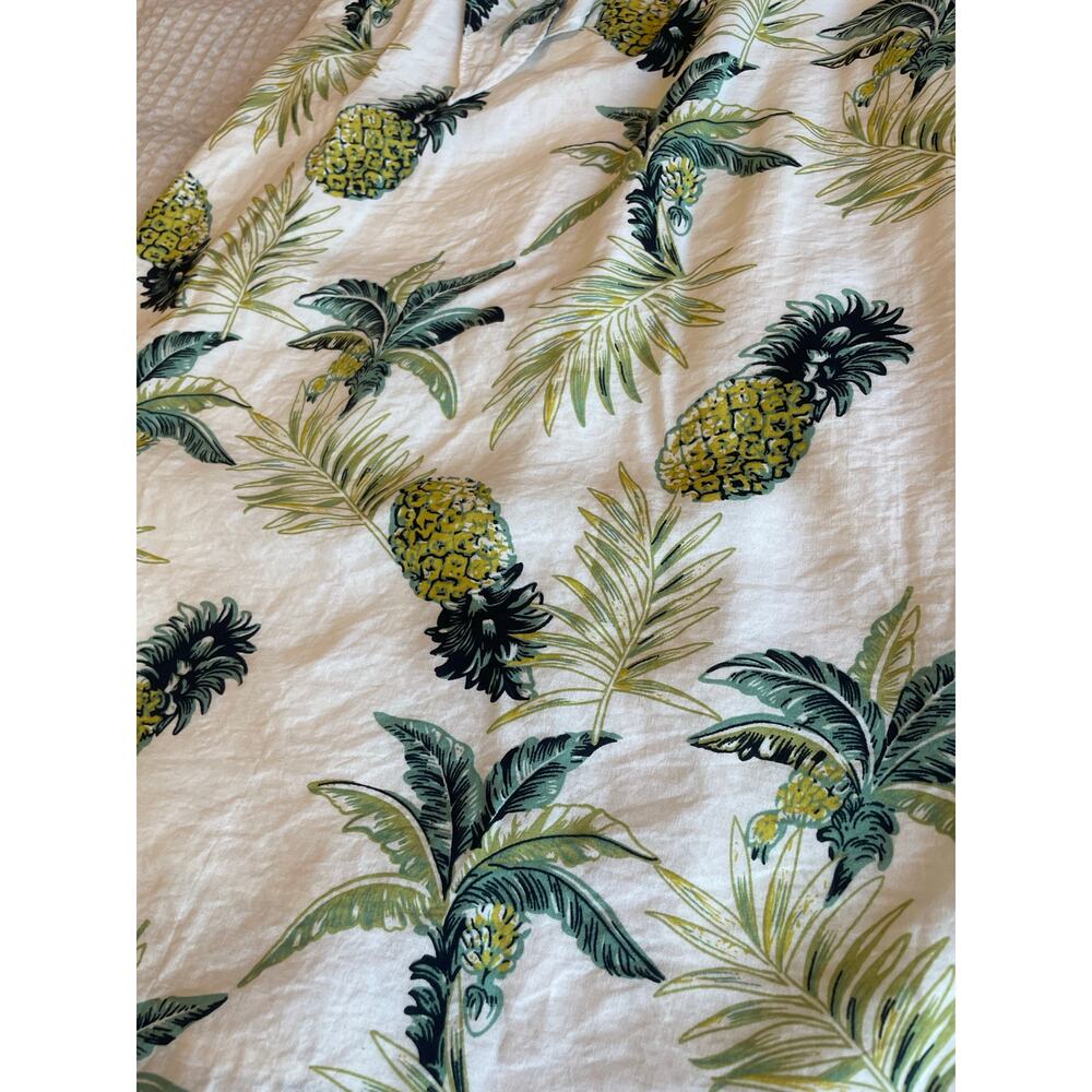 Promesa Tropical Pineapple Print Tie Front Spaghetti Strap Mini Dress Medium - Picture 7 of 15
